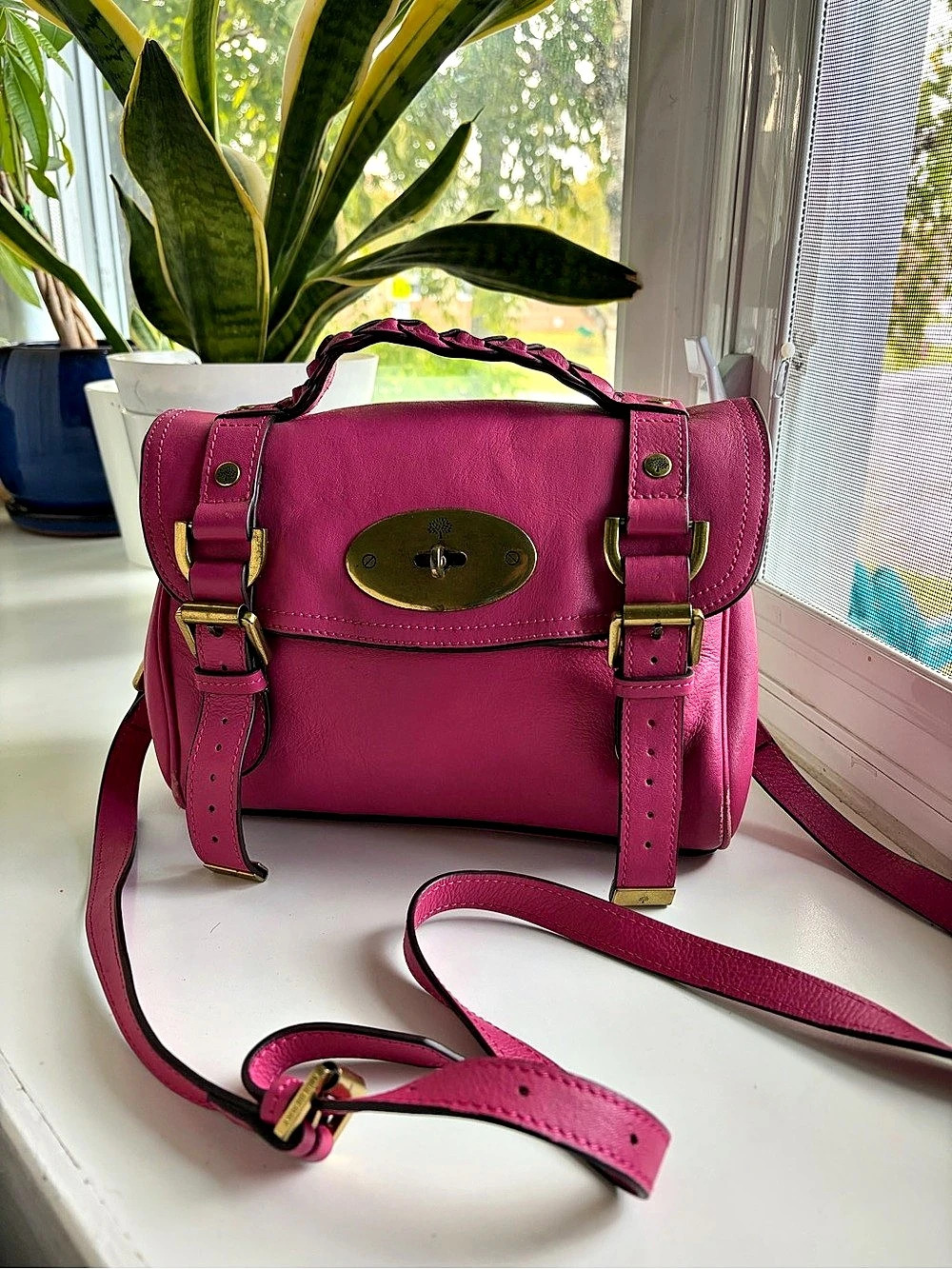 Mulberry Mini Alexa Satchel in Pink